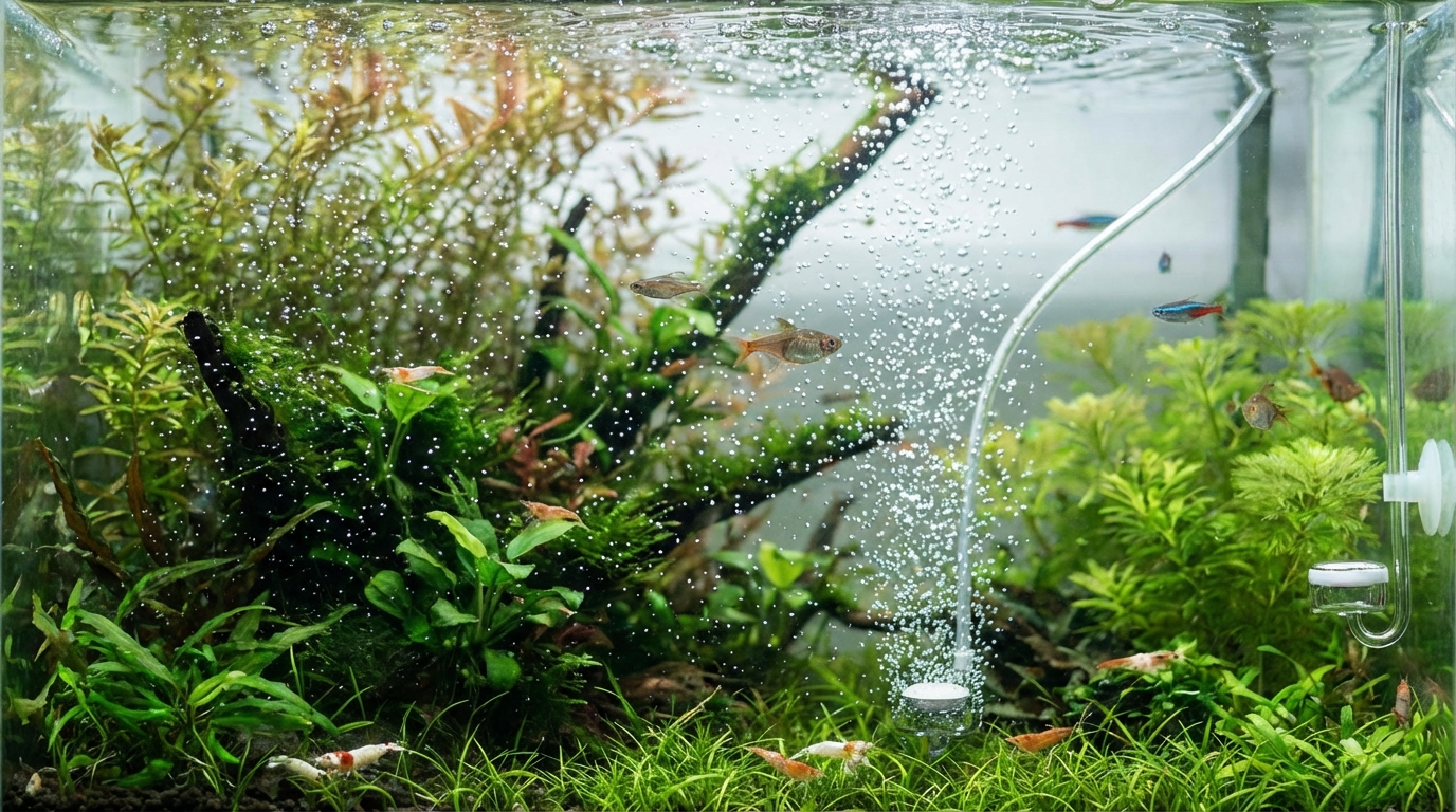 アクアリウムでマイクロバブルを使う4つの効果