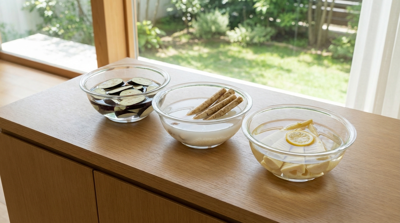 【比較表】アク抜き3つの方法を徹底比較