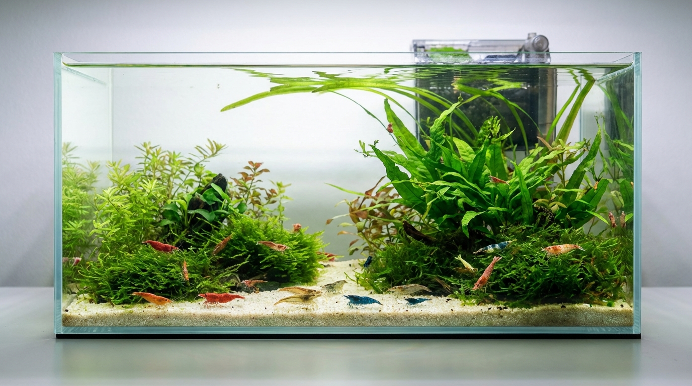 水換え不要のエビ水槽に適した種類5選【初心者向けおすすめ順】