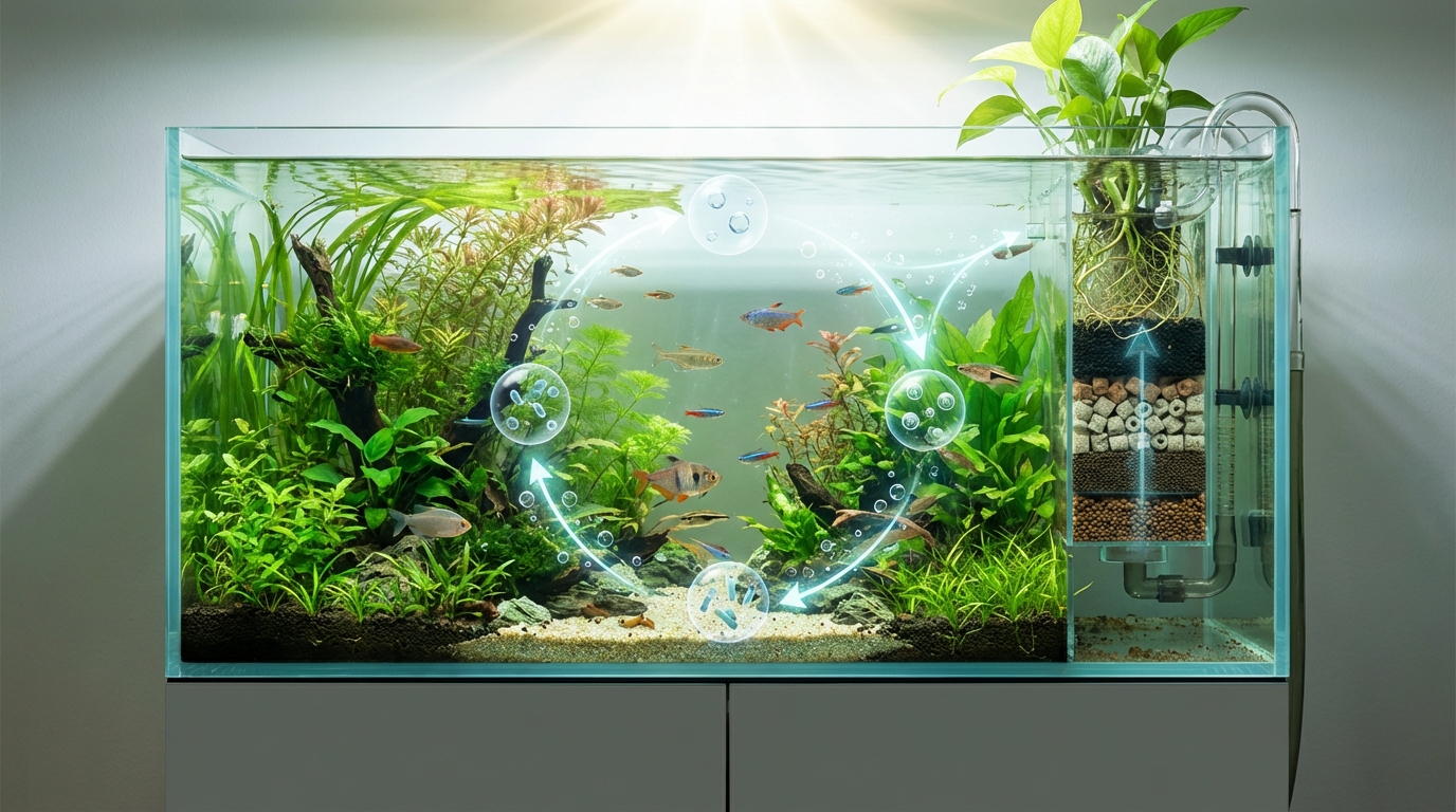 水換え不要が成立する仕組み【窒素循環を図解で解説】