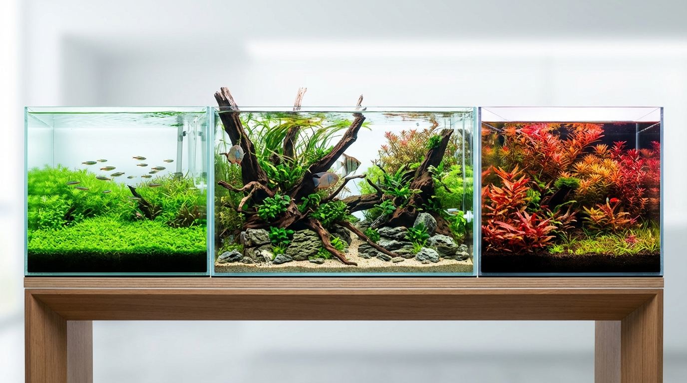 目的別おすすめ水草レイアウト組み合わせ例