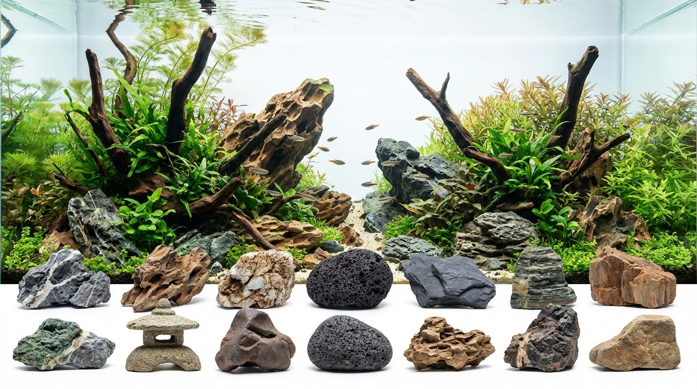 アクアリウムで人気の石15種を一覧で紹介