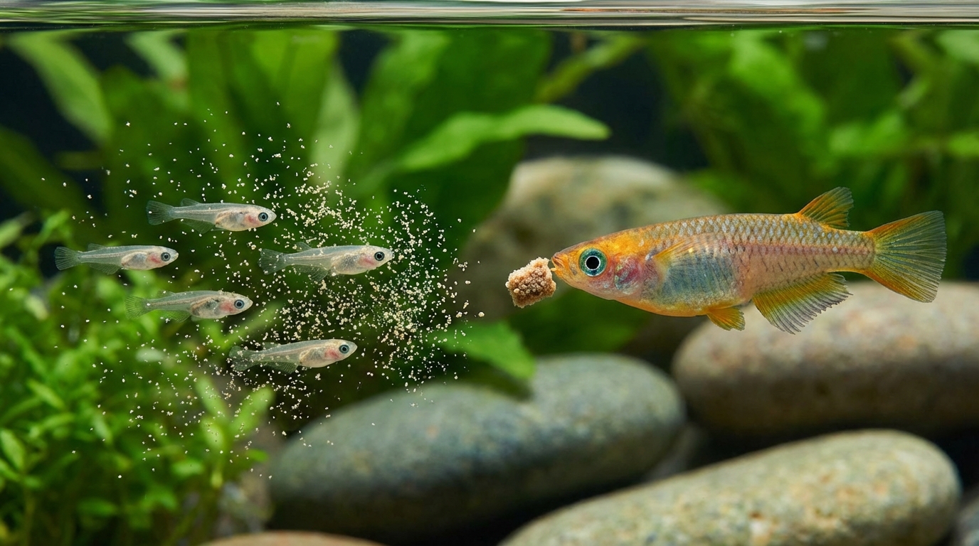 メダカの稚魚に専用エサが必要な理由｜成魚用との違い