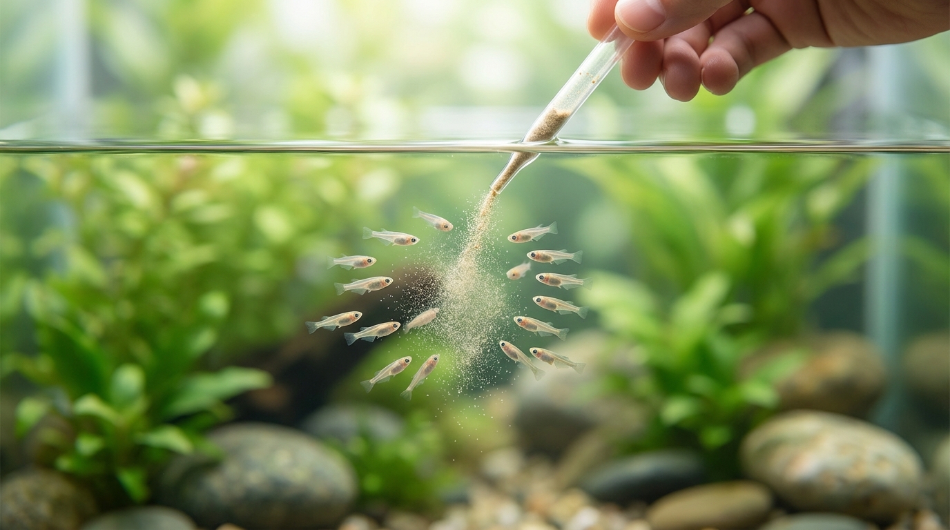 メダカ稚魚のエサの与え方｜失敗しない3つのコツ