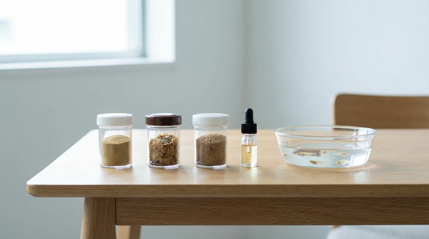 初心者におすすめのメダカ稚魚用エサ4選