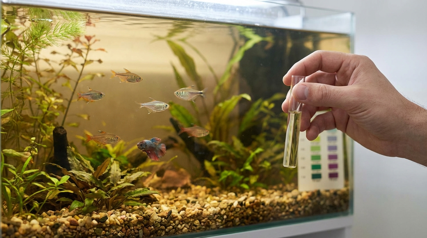 【結論】水槽の茶色い濁りは基本的に無害｜ただし臭いがあれば要注意