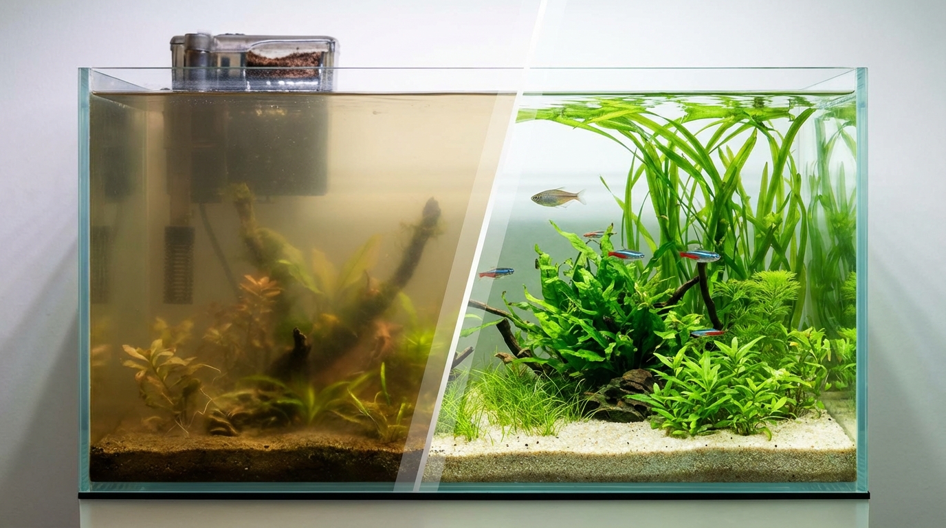 対処しても水槽の濁りが取れない場合の解決策