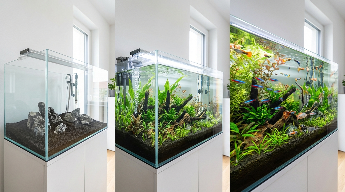 水槽立ち上げから熱帯魚導入までの完全手順【7ステップ】