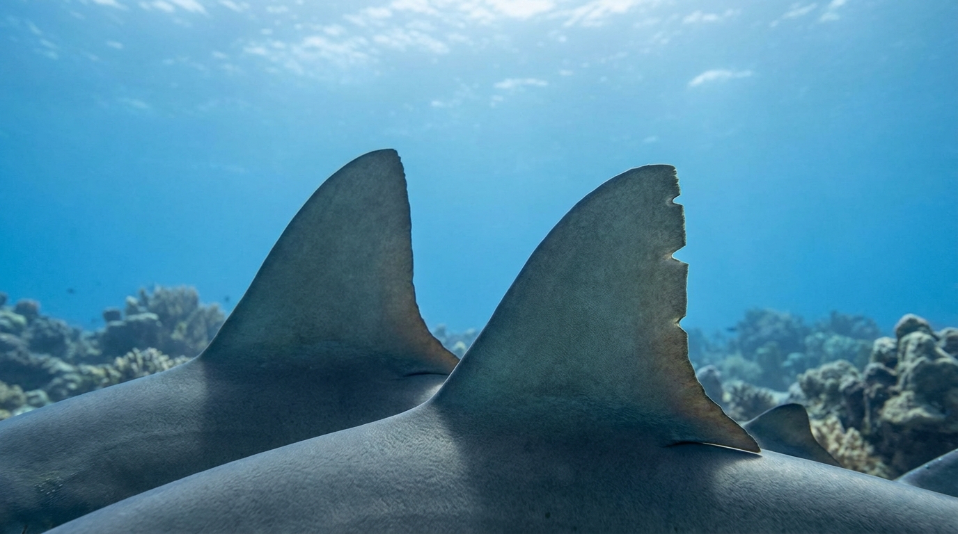 背びれの「切れ込み」でもオスメスを見分けられる