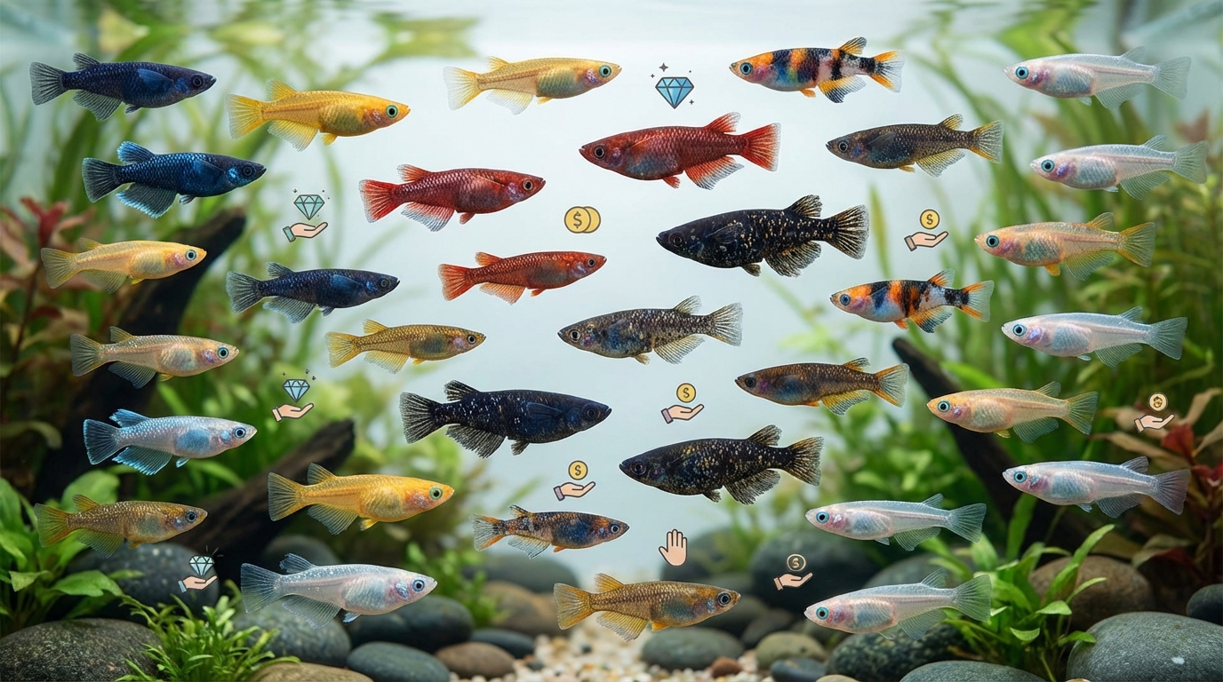 【比較表】珍しい色のメダカ20品種｜希少度・価格・飼育難易度一覧