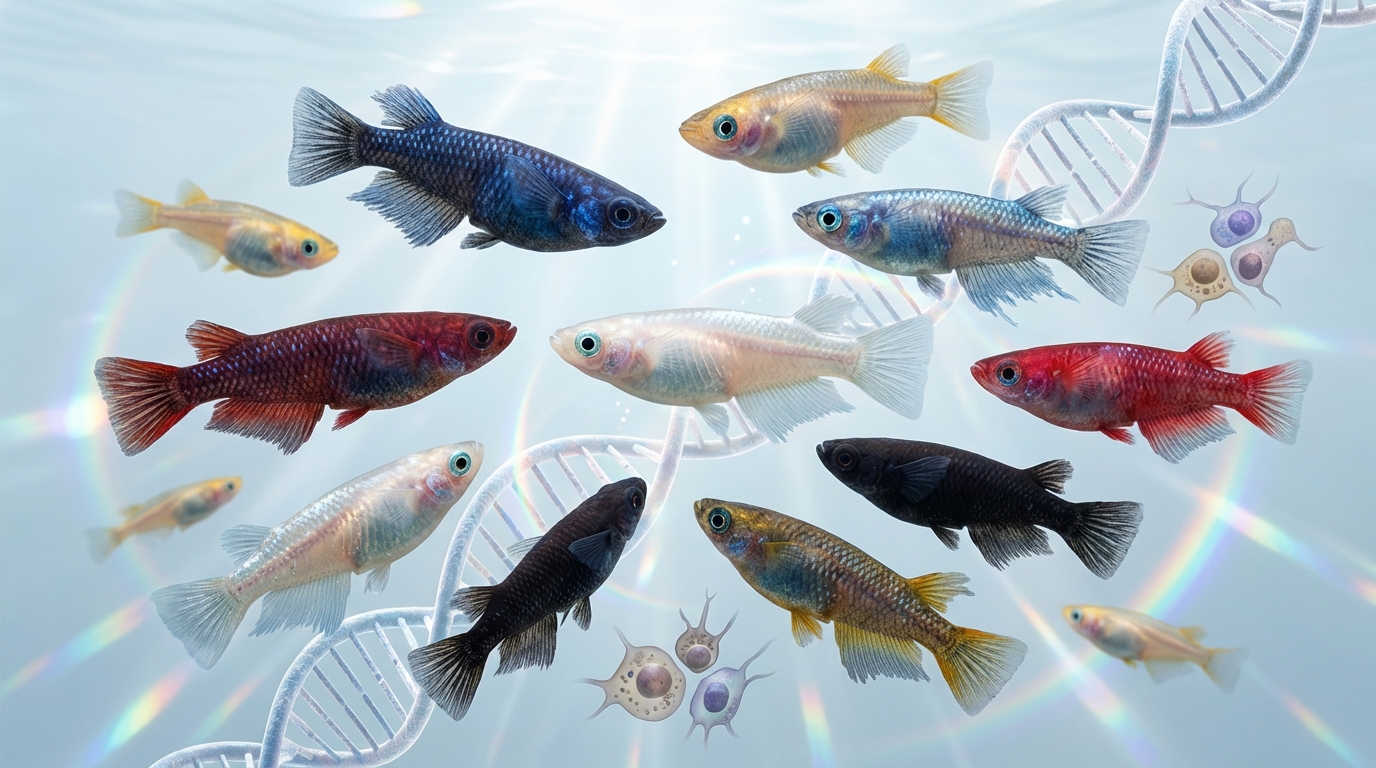 メダカに珍しい色が生まれる仕組みとは？