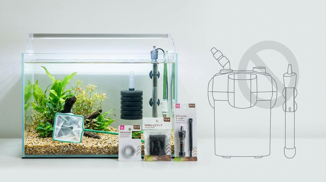 セリアのアクアリウム用品一覧｜あるもの・ないもの早見表