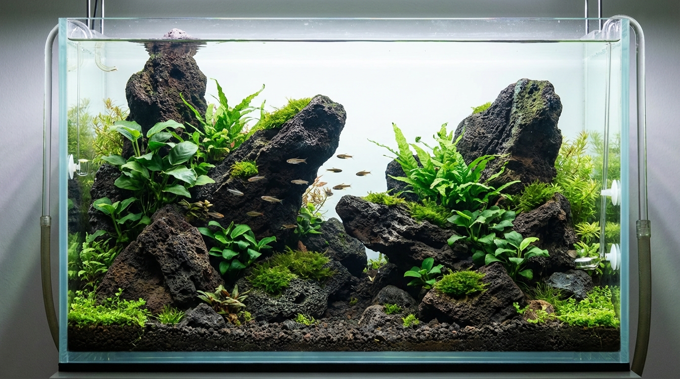 溶岩石レイアウトのコツ|初心者でも映える配置術