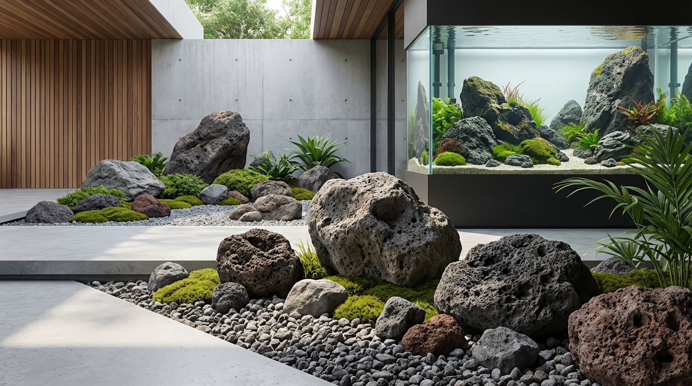 溶岩石の選び方|サイズ・購入先・必要量の目安