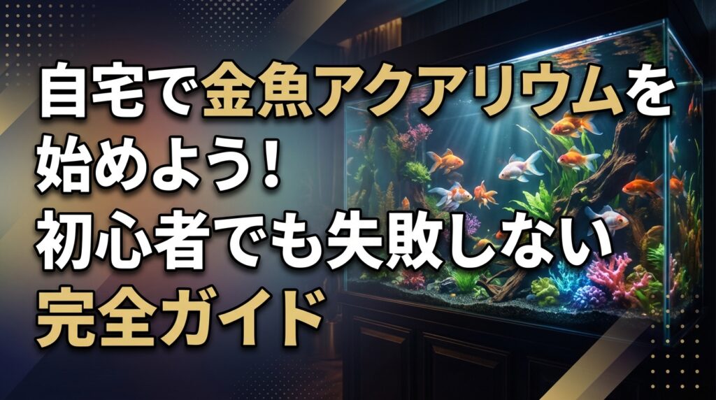 自宅で金魚アクアリウムを始めよう！初心者でも失敗しない完全ガイド