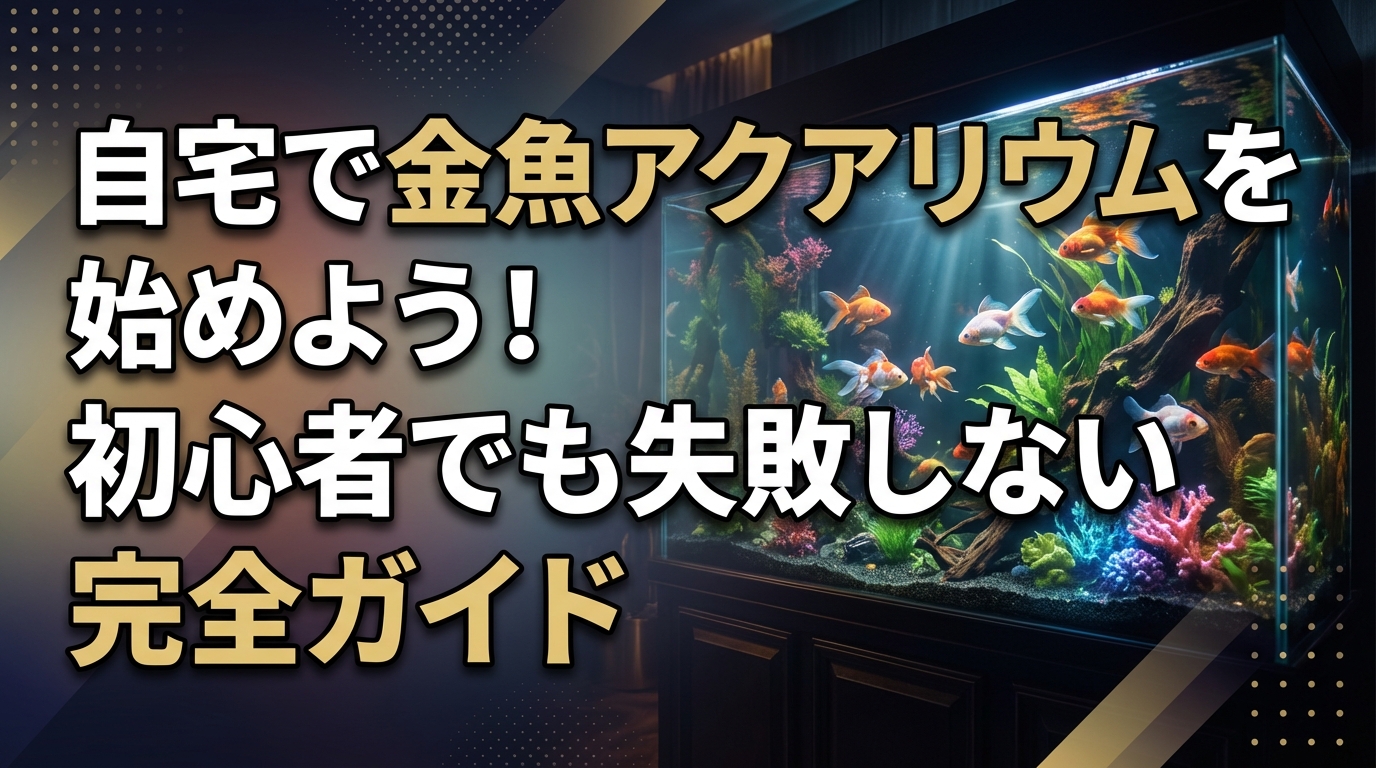 自宅で金魚アクアリウムを始めよう！初心者でも失敗しない完全ガイド