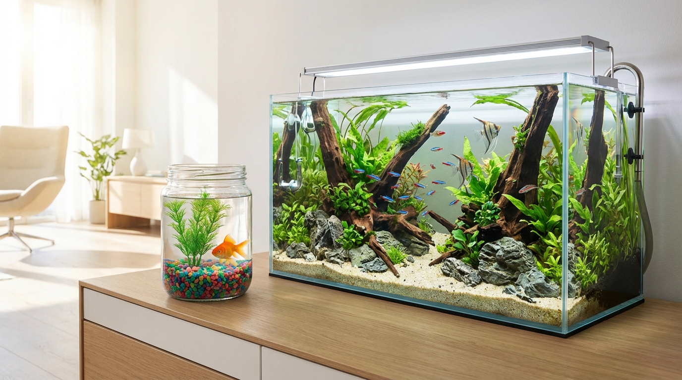 100均アクアリウムから本格派へステップアップするには