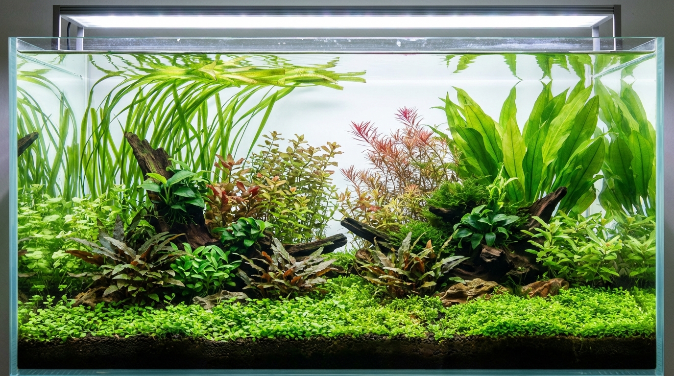 水草の基本分類|配置・形態・難易度で整理しよう