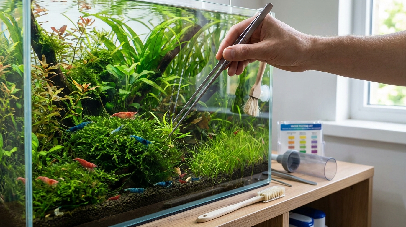 エビ飼育の日常管理とメンテナンス