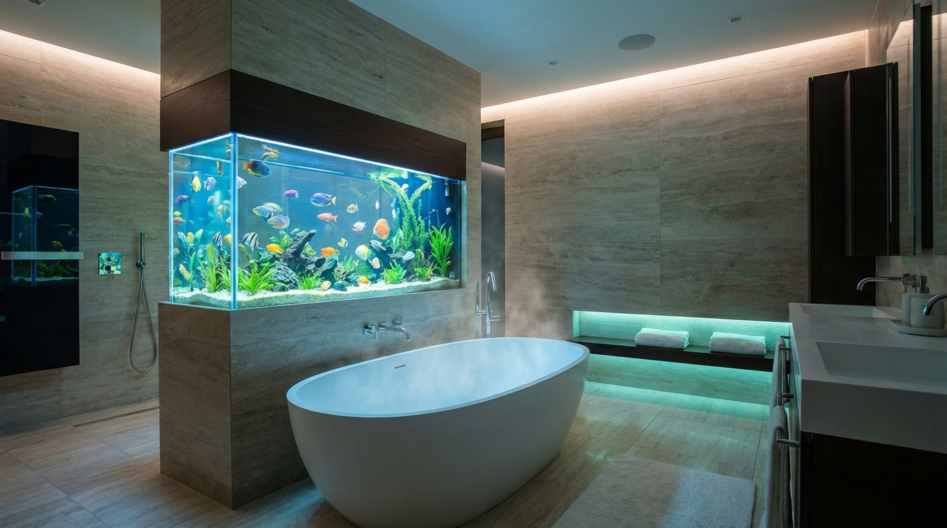 浴室アクアリウムの5つのメリット|入浴時間が極上のひとときに