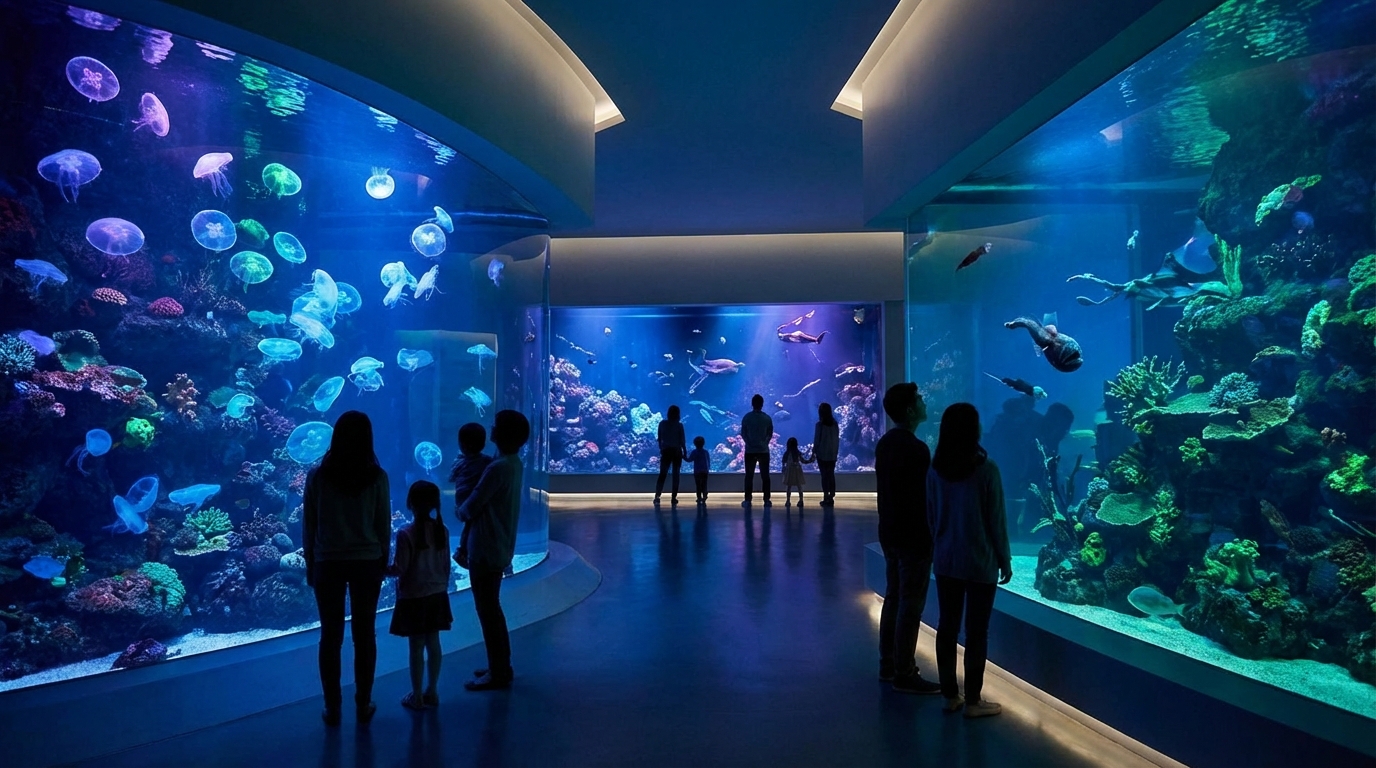 夜のアクアリウムとは？昼間とは全く違う幻想的な水族館体験