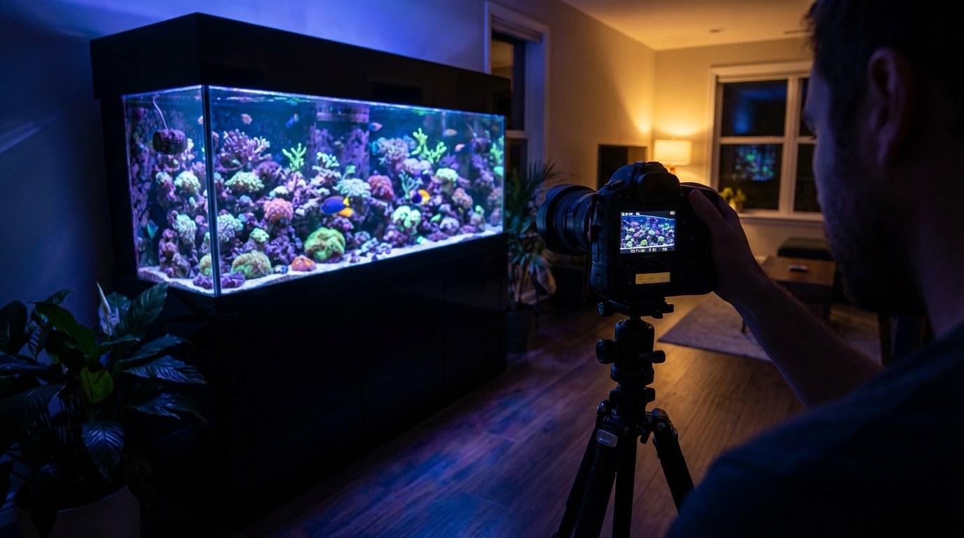 アクアリウムの夜に映える写真を撮る撮影テクニック