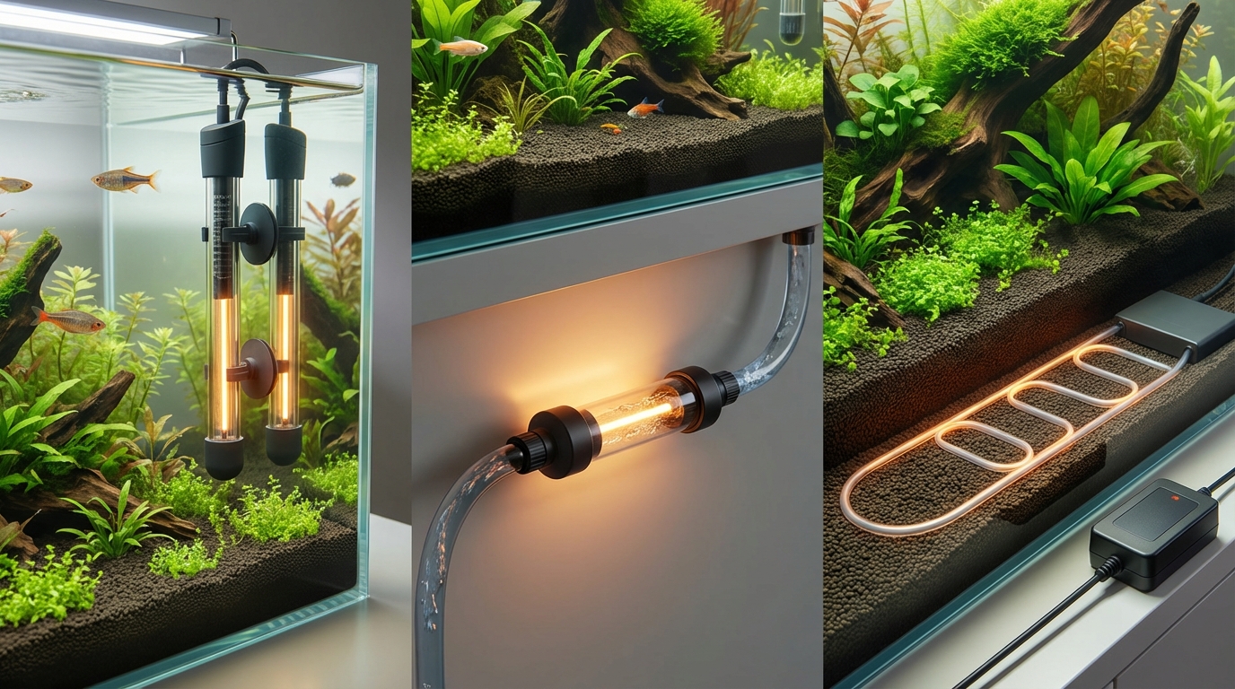 アクアリウム用ヒーターの種類と特徴｜3タイプを比較