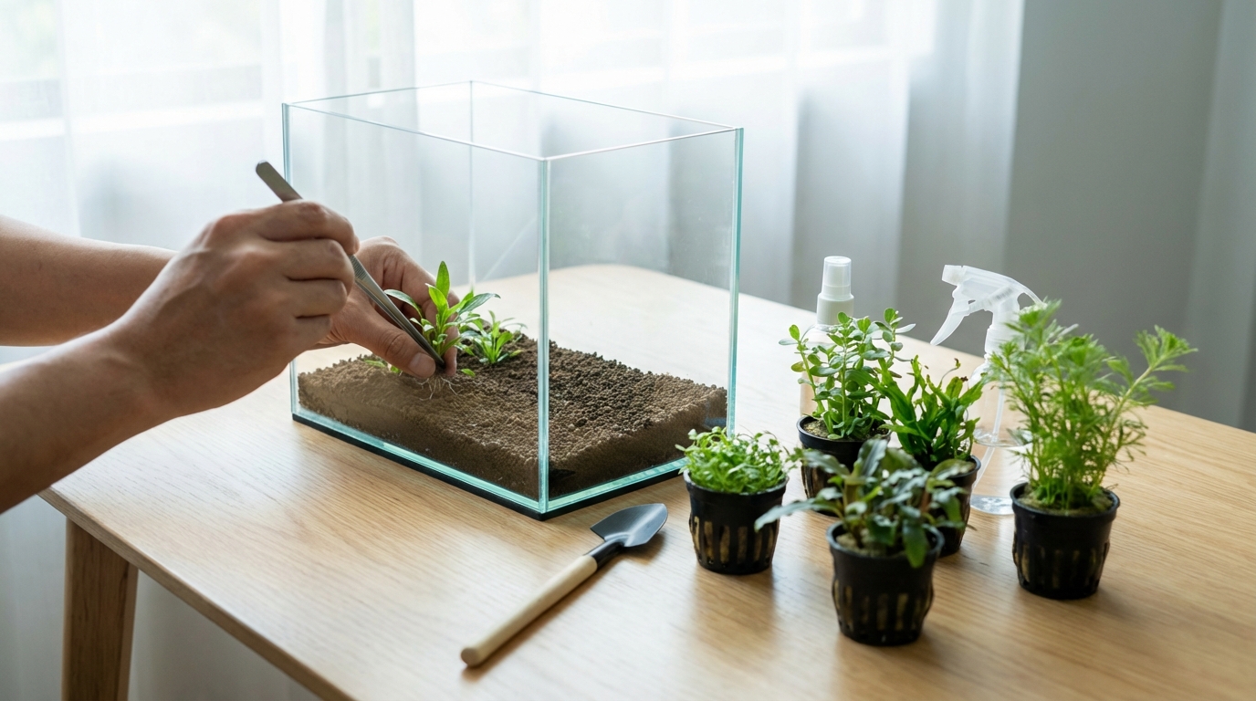 購入後すぐ実践｜水草の植え方5ステップ