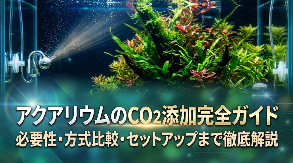 アクアリウムのCO2添加完全ガイド｜必要性・方式比較・セットアップまで徹底解説
