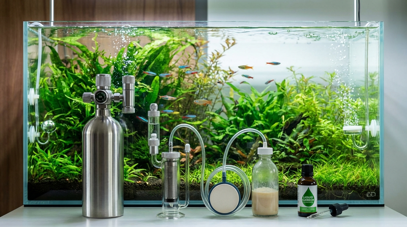 アクアリウムのCO2添加方式4つを徹底比較