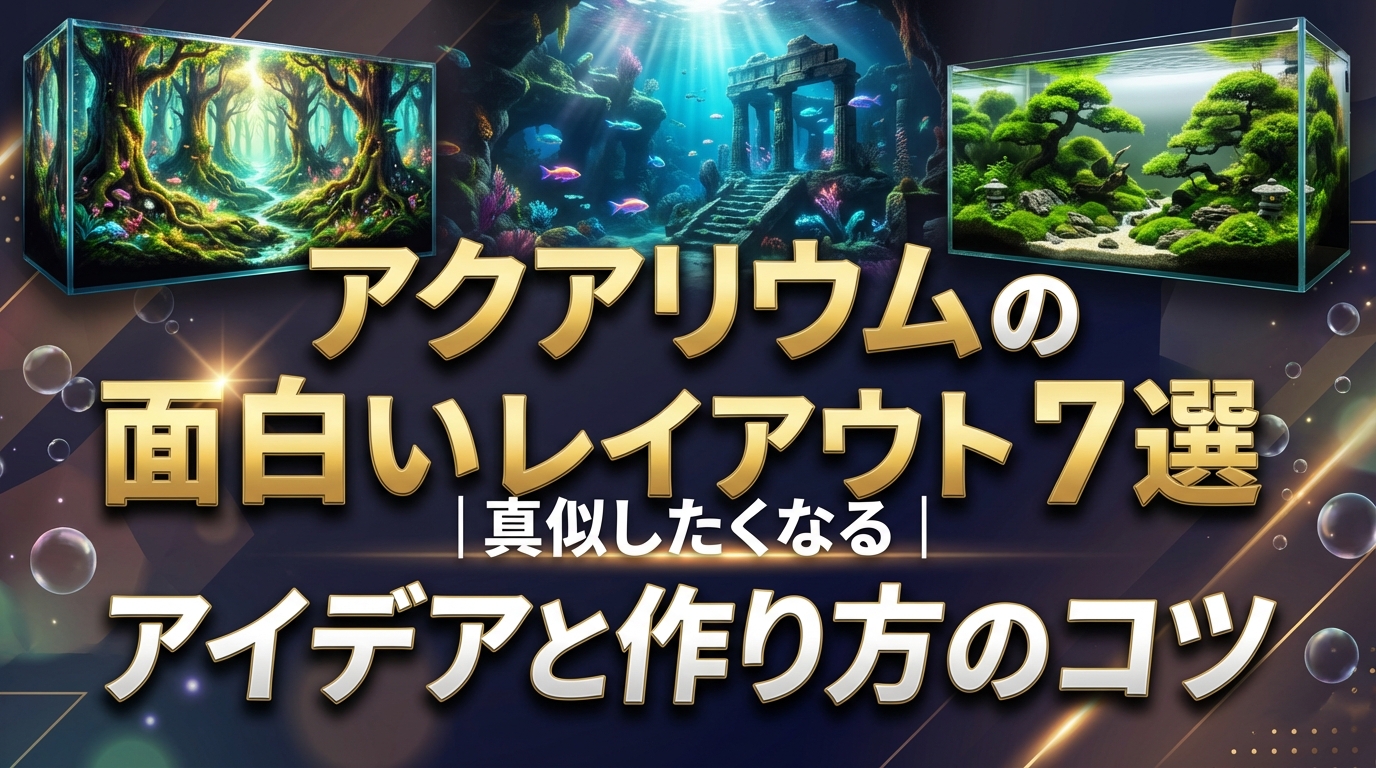 アクアリウムの面白いレイアウト7選｜真似したくなるアイデアと作り方のコツ