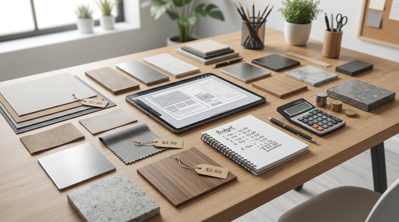 レイアウト素材の選び方と予算の目安