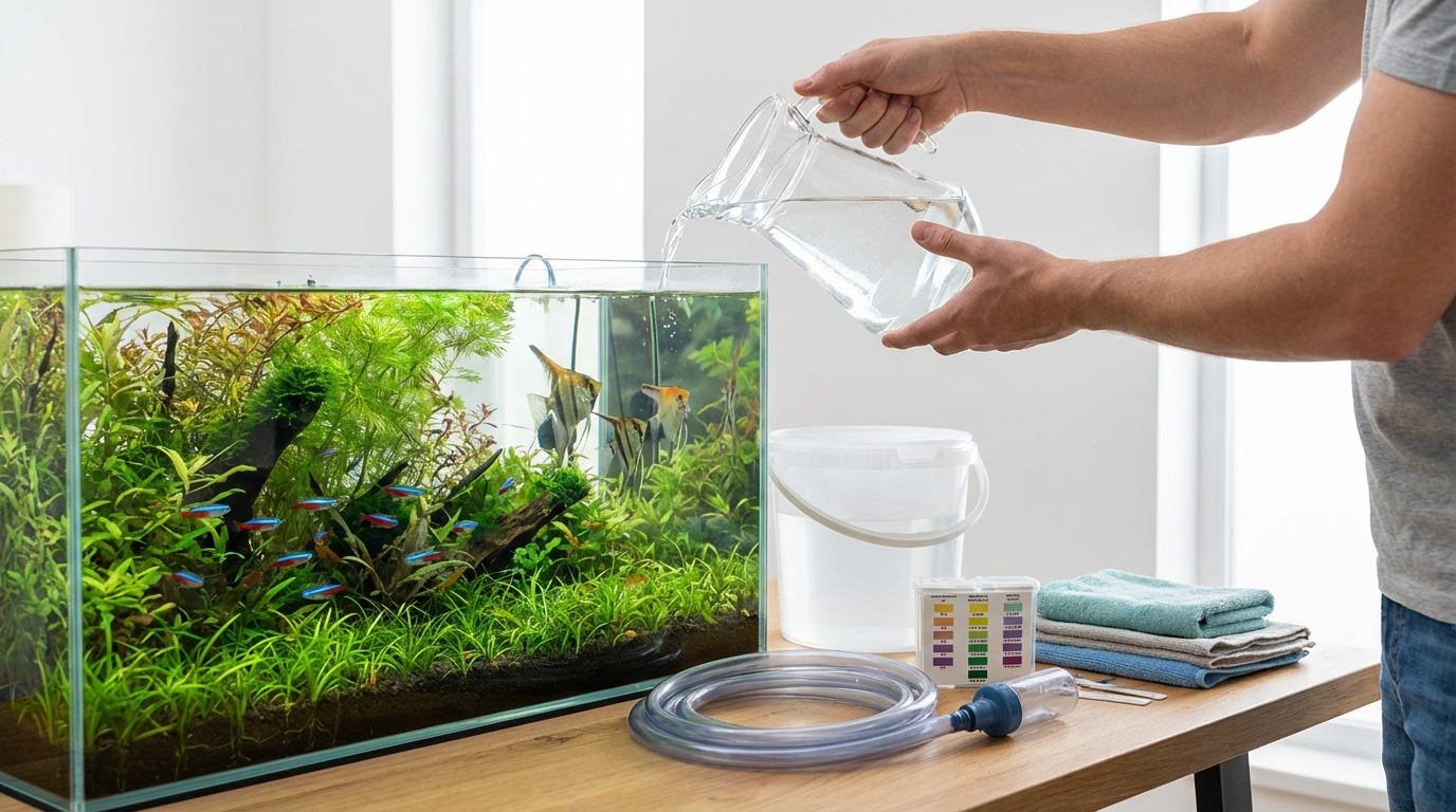 【7ステップ】アクアリウムの正しい水換え手順