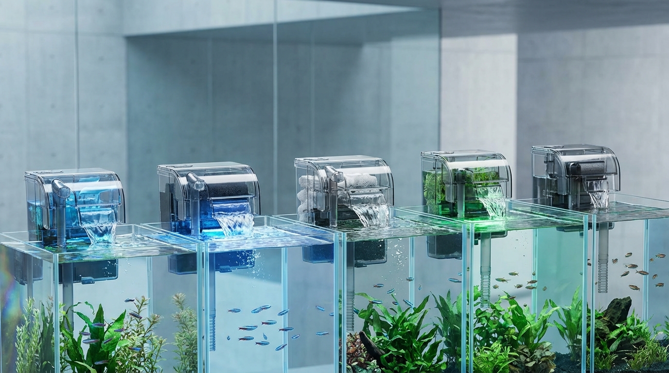 アクアリウム用フィルター6種類の特徴を徹底比較