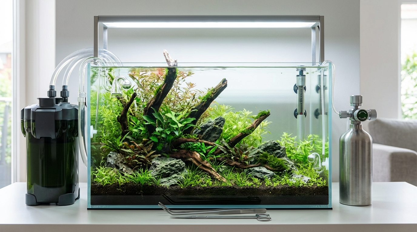 魚なしアクアリウムに必要なもの【機材リスト】