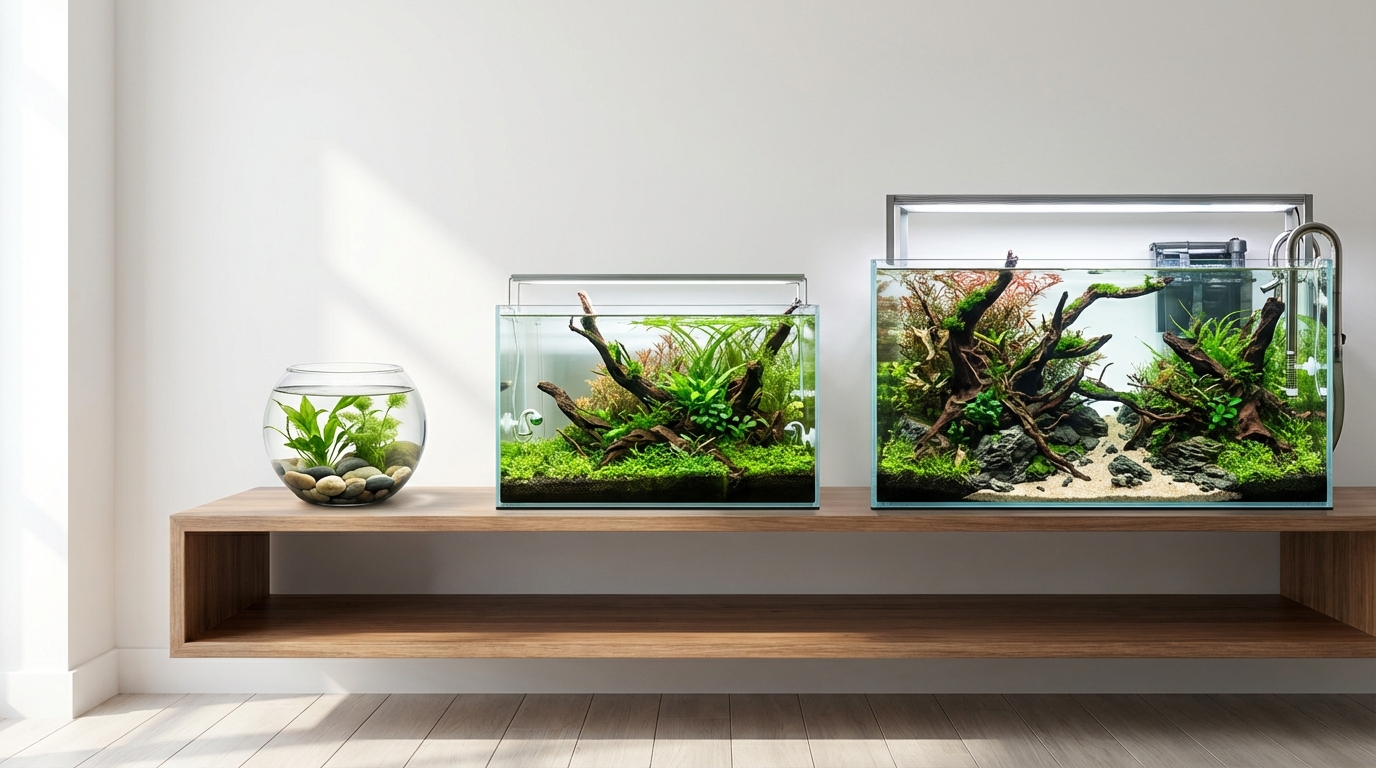 【予算別】魚なしアクアリウムの始め方プラン