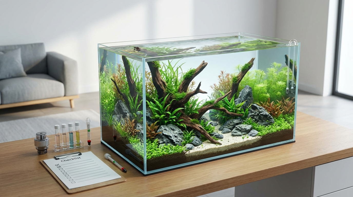 魚なしアクアリウムを始める前の最終チェックリスト