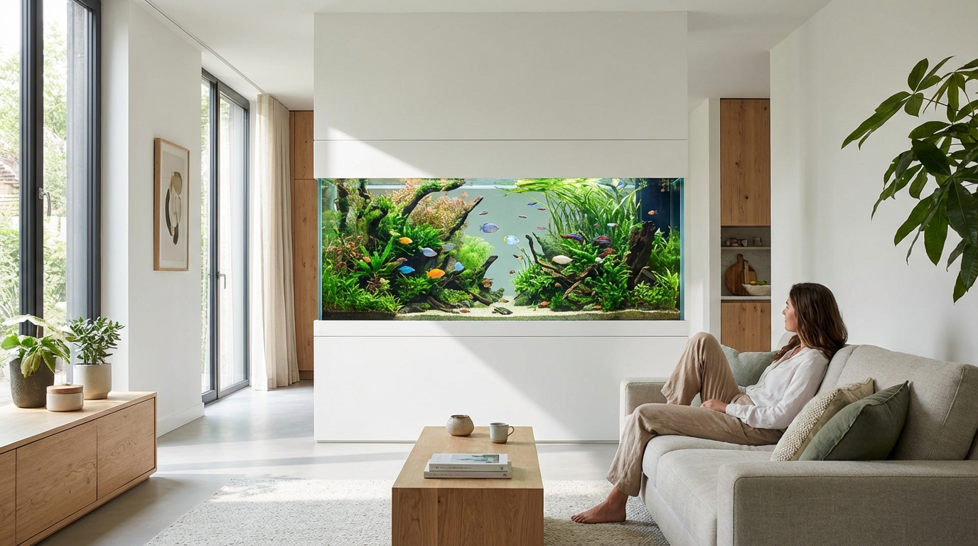 自宅にアクアリウムを置くとインテリアはどう変わる？3つの効果