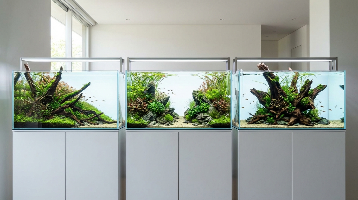 水槽レイアウトの基本構図3パターン|初心者が選ぶべきはこれ