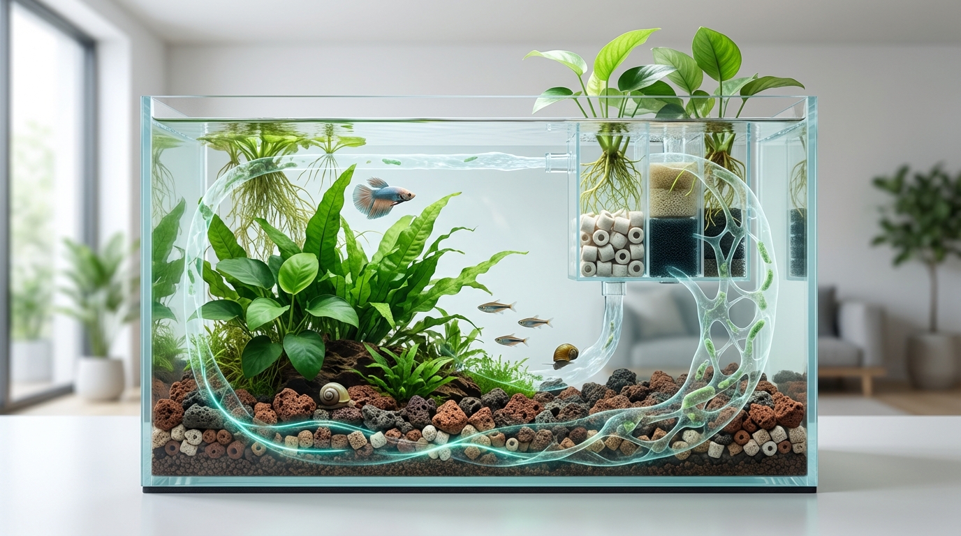 水換えなしで維持できる仕組みを図解で解説