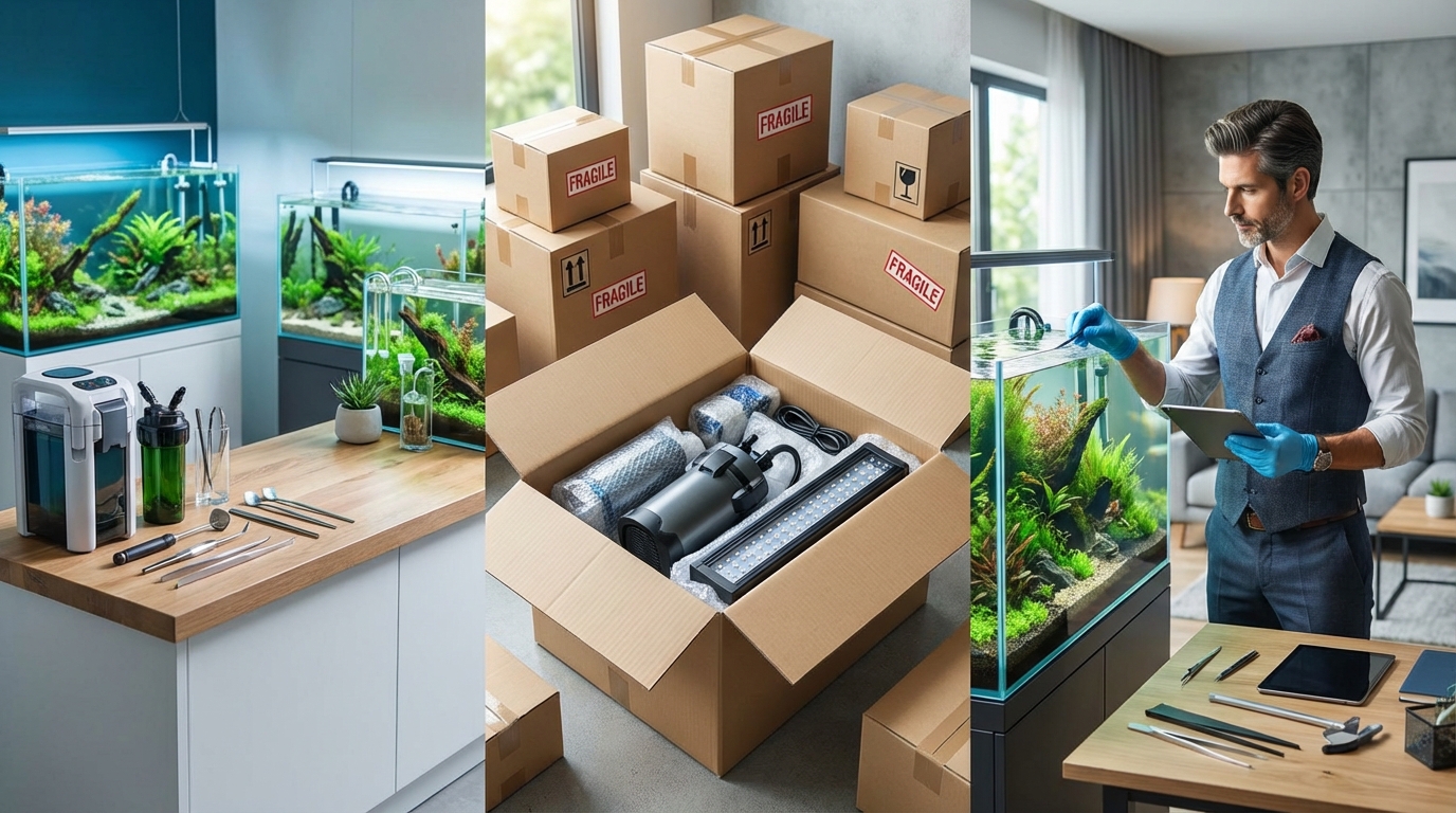 アクアリウム用品の買取方法3種類|店頭・宅配・出張の違い