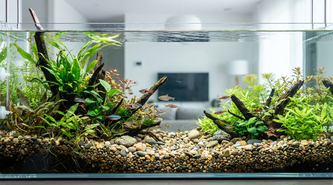 水槽に砂利を敷く5つの役割と効果