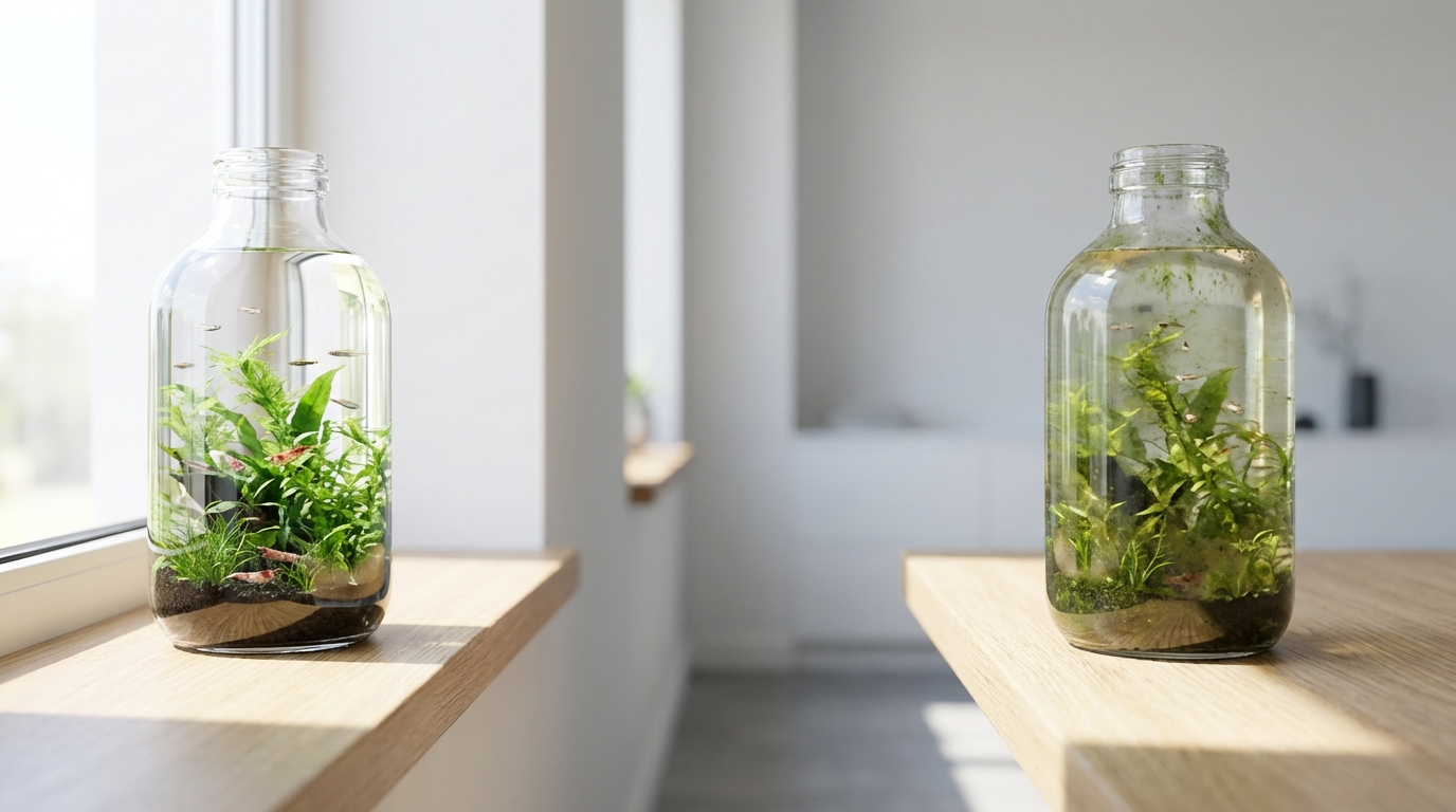 【結論】ボトルアクアリウムの放置は「条件付きでYES」