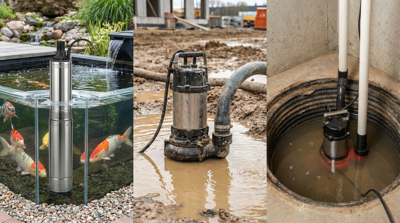【用途別】最適な水中ポンプの選び方