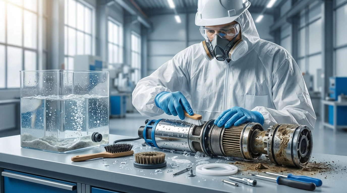 水中ポンプのメンテナンス・掃除方法