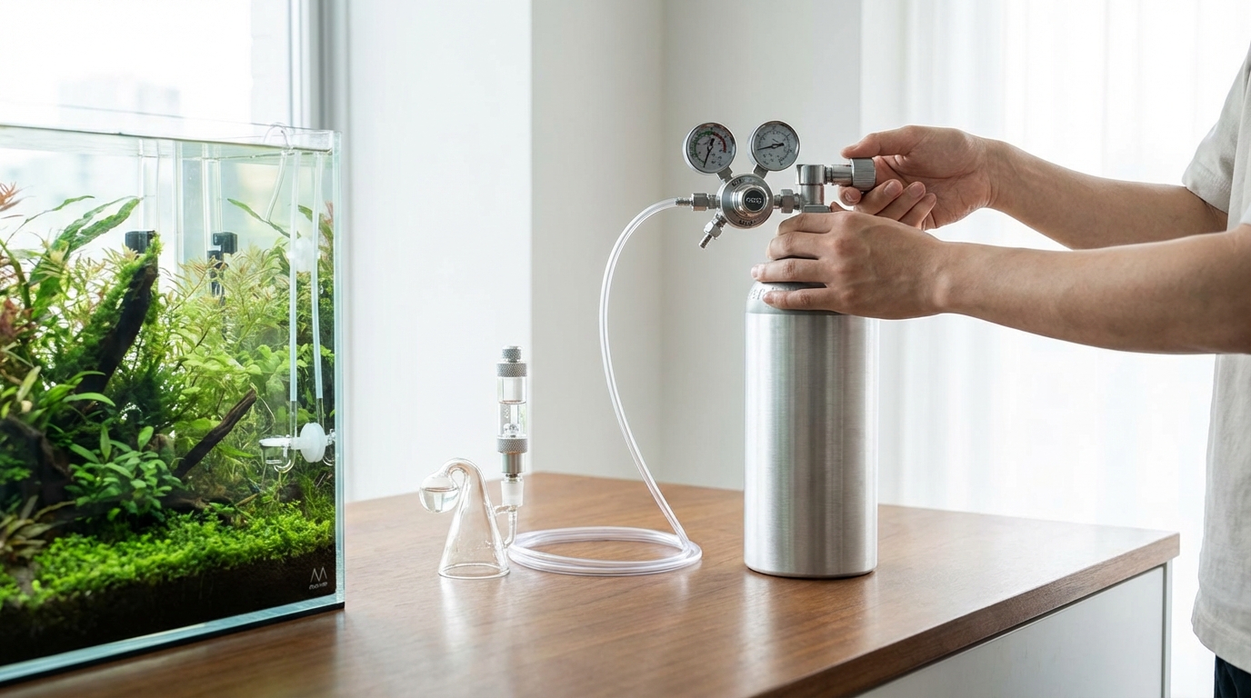 CO2ボンベのセットアップ手順|簡易ガイド