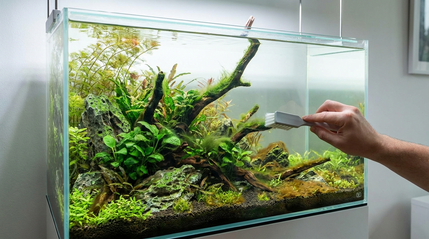 【完全図鑑】アクアリウムに発生するコケ10種類の特徴・原因・対策