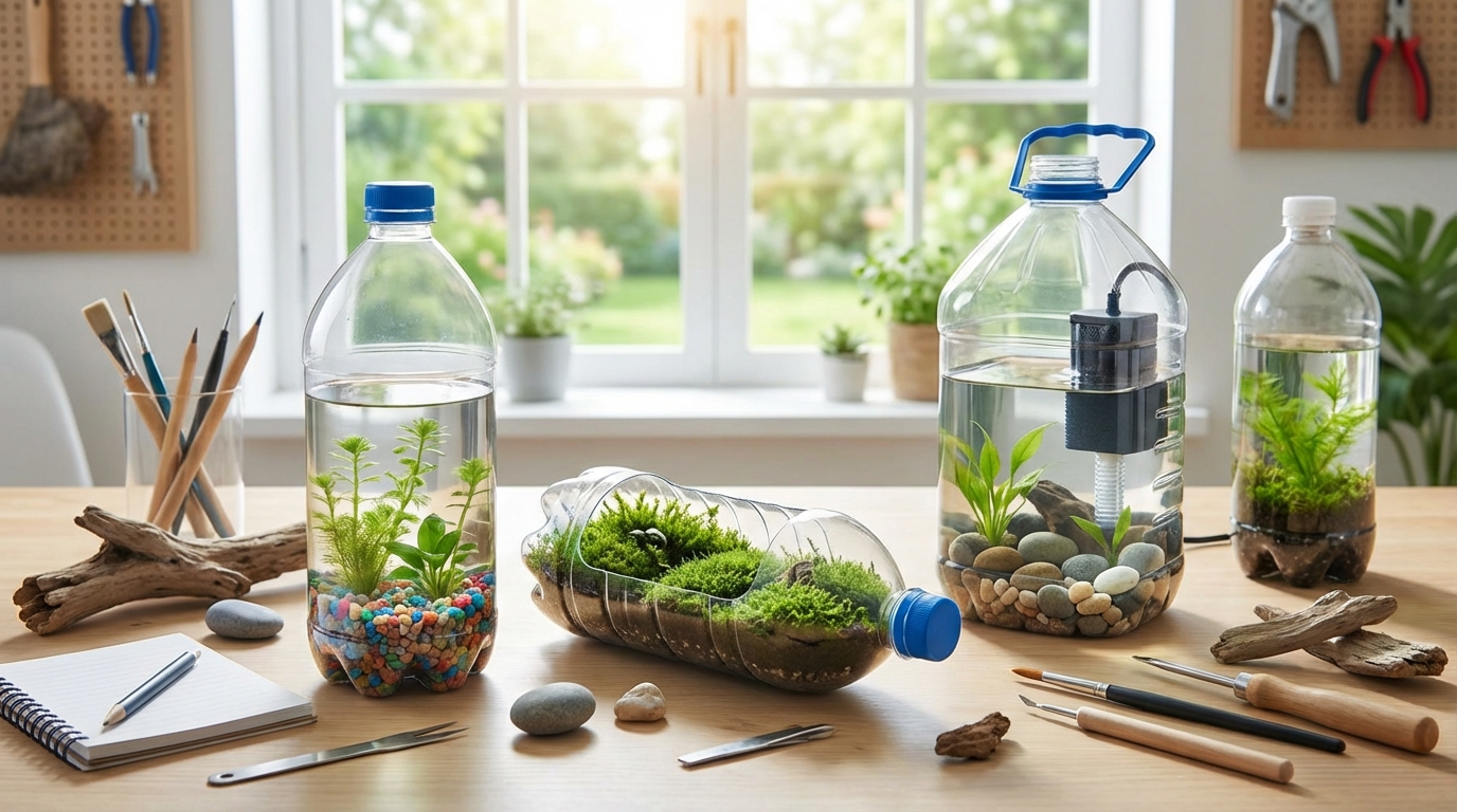 ペットボトルアクアリウム工作の種類と選び方