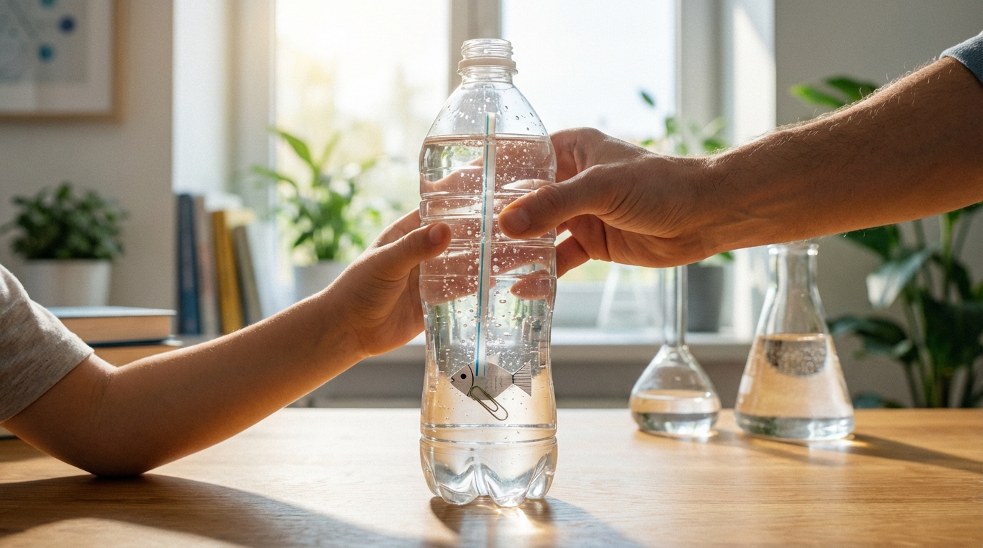 【原理解説】なぜ浮沈子は沈むの？子どもに説明できる科学のしくみ