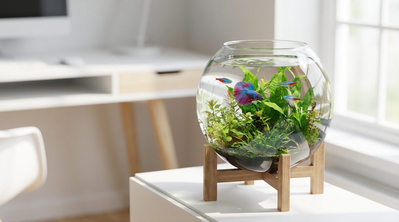 丸い水槽のメリット5つ|アクアリウム初心者に選ばれる理由